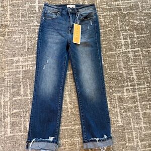 Rise Straight Leg Jeans 7/28 NWT